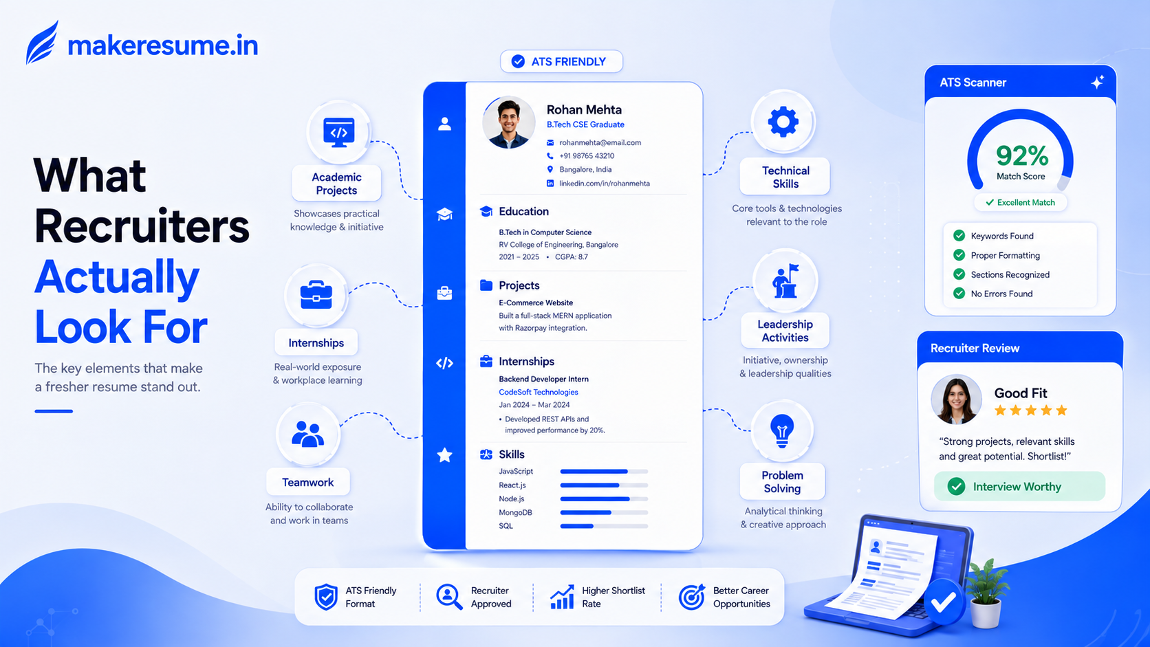 Resume for Freshers Complete Writing Guide